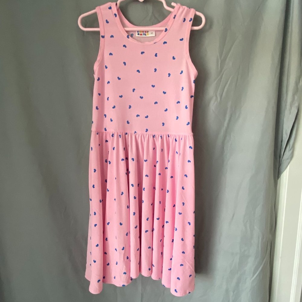 Dot Dot Smile pink heart twirl dress (NWOT)